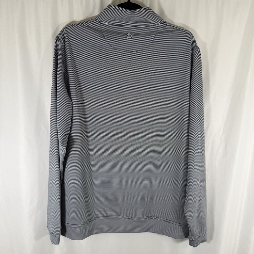 New Peter Millar Kansas City Royals Charity Sweater Men Large White Blue Striped - Picture 9 of 11